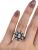 Vintage Sapphire and Diamond Cluster Ring