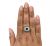 Vintage 1.16ct Sapphire and Diamond Cluster Platinum and 20kt Ring