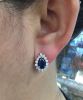 Vintage Sapphire and Diamond Earrings