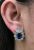 Vintage Sapphire and Diamond Earrings