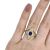 Vintage .51ct Sapphire and Diamond Navette 18kt Ring