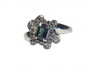 Vintage Sapphire and Diamond Ring