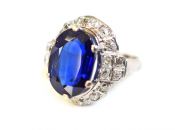 Vintage Sapphire and Diamond Ring