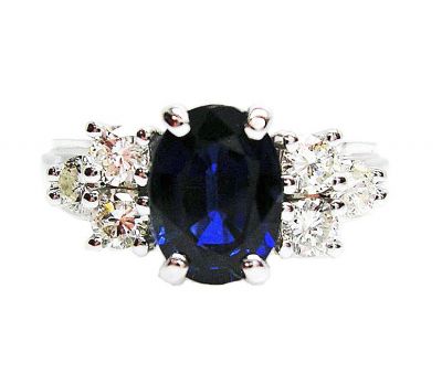 Vintage Sapphire and Diamond Ring