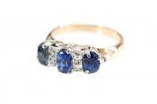 Vintage Sapphire and Diamond Ring