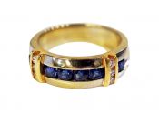 Vintage Sapphire and Diamond Ring
