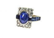 Vintage Sapphire and Diamond Ring