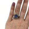 Vintage 3.32ct Sapphire and Diamond 14kt Ring