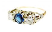 Vintage Sapphire and Diamond Ring