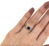 Vintage Sapphire and Diamond Engagement Ring