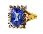 Vintage Sapphire and Diamond Ring