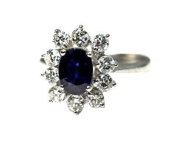 Vintage Sapphire and Diamond Ring
