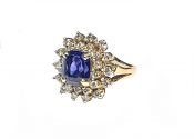 Vintage Sapphire and Diamond Ring