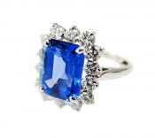 Vintage Sapphire and Diamond Ring