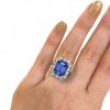 Vintage Sapphire and Diamond Ring