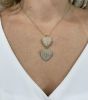 Vintage Seed Pearl Heart Pendant Brooch