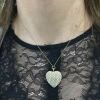 Vintage Seed Pearl Heart Pendant Brooch