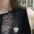 Vintage Seed Pearl Heart Pendant Brooch