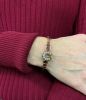 Vintage Seed Pearl Rhodolite Garnet Horseshoe Bracelet