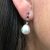 Vintage South Sea Pearl Diamond Ruby Earrings