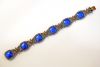 Vintage Style Diamond and Enamel Bracelet