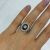 Vintage Style .41ct Diamond and Sapphire 18kt Ring