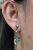 Vintage Style Prasiolite Diamond Pearl Drop Earrings