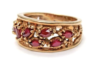 Vintage Synthetic Ruby Ring
