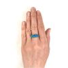 Vintage Turquoise and Diamond Ring
