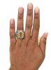 Vintage Yellow Sapphire and Diamond Ring
