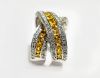 Vintage Yellow Sapphire and Diamond Ring