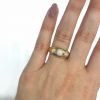 Vintage English 3 Opal 18kt Ring