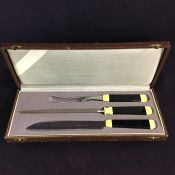 Vintage 3 Piece Boxed Carving Set