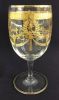 Vintage Acid Etched Gold Wine Glasses, Set of 14