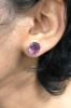 Vintage Amethyst Stud Earrings