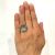 Vintage 11.67ct Aquamarine and Diamond 14kt Ring