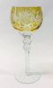 Vintage Bohemian Crystal Hock Wine Glasses