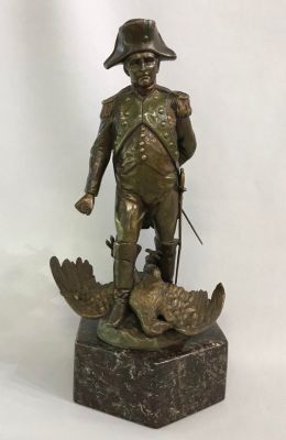 Vintage Bronze Sculpture of Napoleon