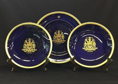 Vintage Canadian 1967 Centennial Commemorate Plates