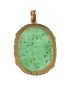Vintage Carved Jade Pendant