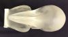 Vintage Clear & Frosted Glass Hood Ornament Sculpture