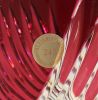 Vintage Cranberry To Clear Cut Crystal Vase
