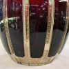 Vintage Czechoslovakian Covered Punch Bowl Set