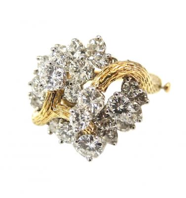 Vintage Diamond Cluster Ring