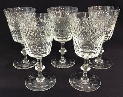 Vintage Edinburgh Crystal Water Goblet/Claret Glasses