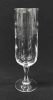 Vintage Etched Crystal Champagne Flutes