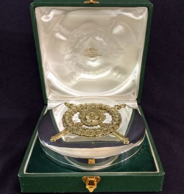 Vintage French Sterling Silver Presentation Box, Made by Odiot, France