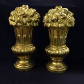 Vintage Gilded Terracotta Lamp Bases