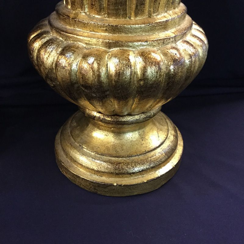 Vintage Gilded Terracotta Lamp Bases