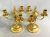 Vintage Gilt Metal 3 Arm Candelabra
